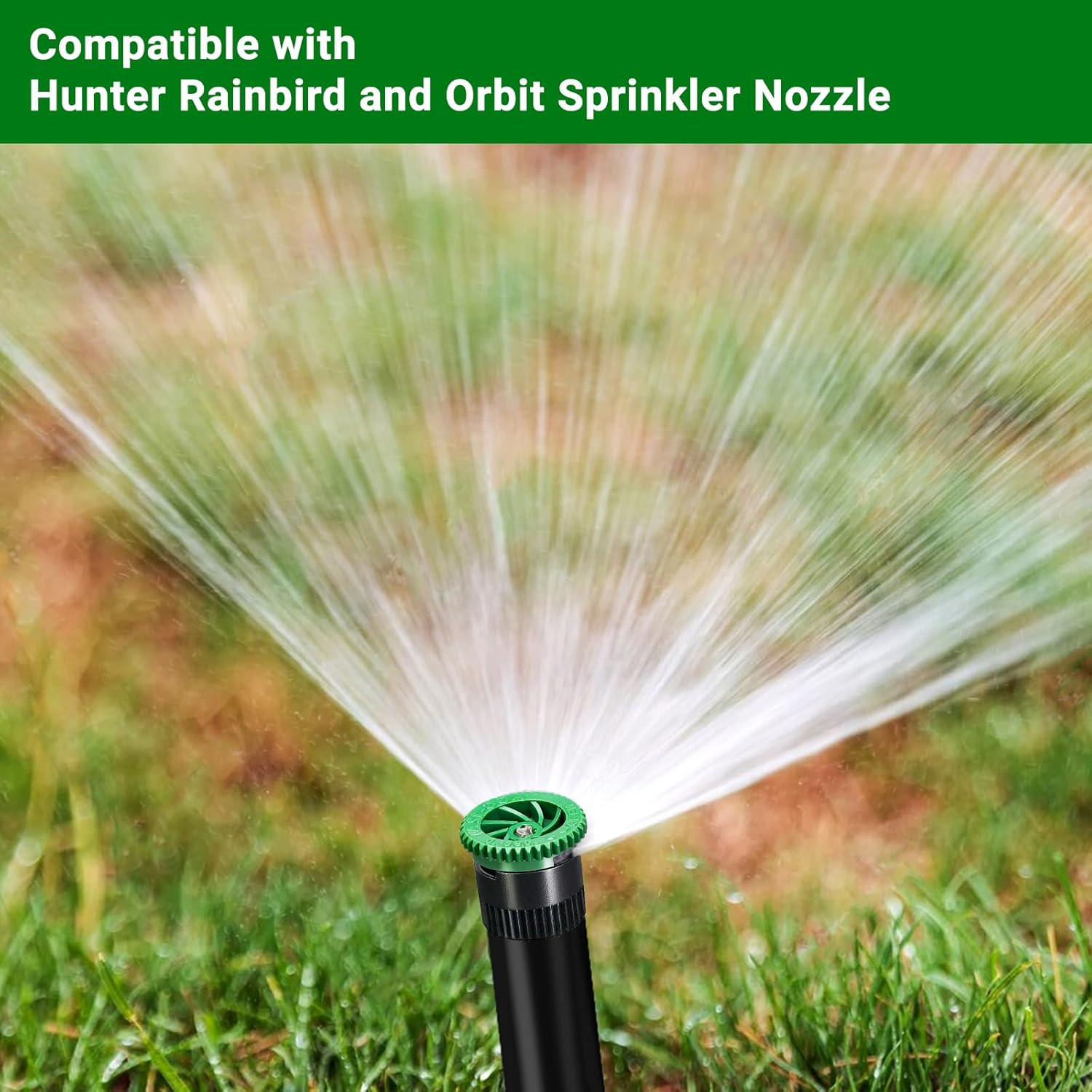 10 Pieces Variable Arc Nozzle, Pop-up Sprinkler Heads Replacement Compatible wit