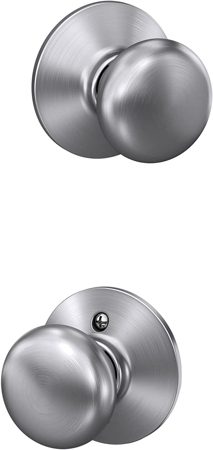 Schlage F10 PLY Plymouth Door Knob Hall & Closet Passage Lock