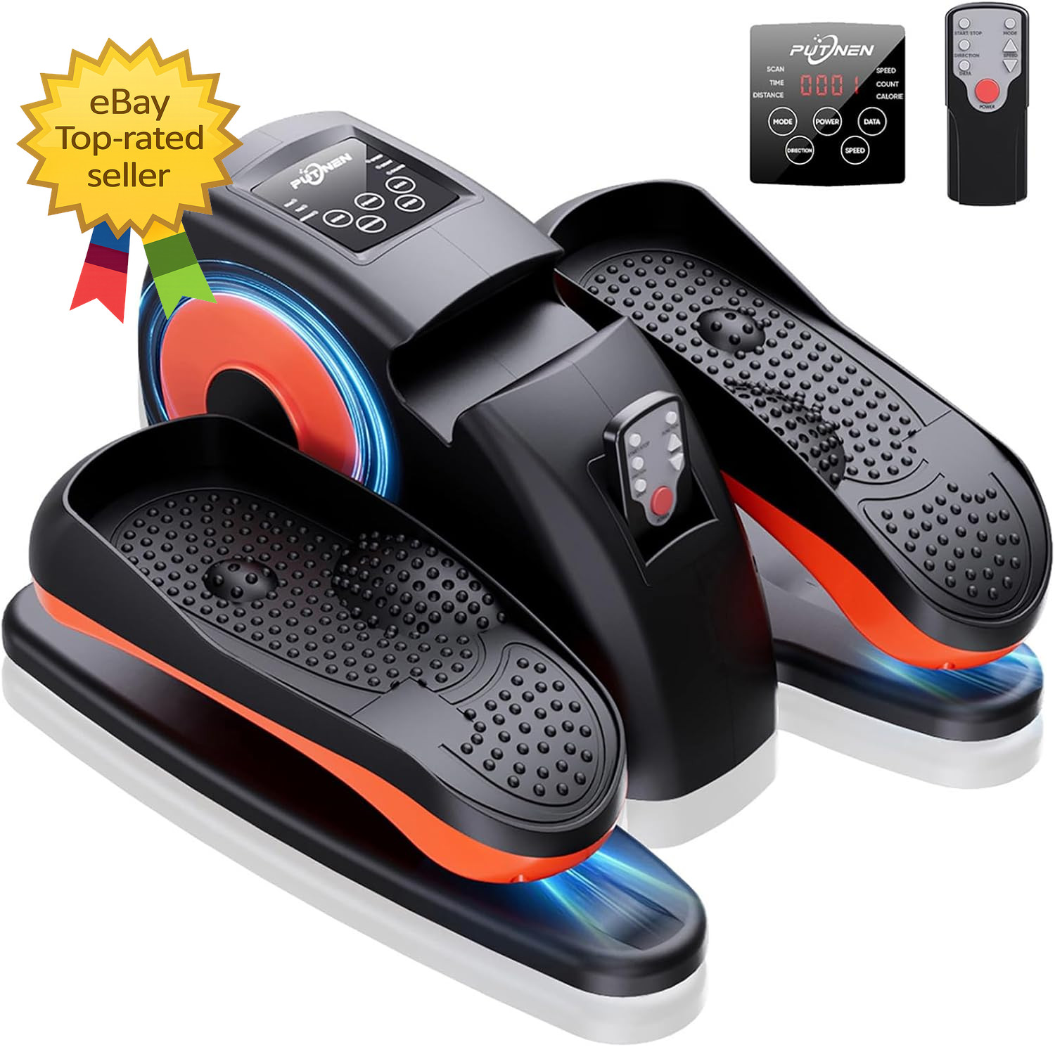 Under Desk Elliptical Machine Electric Elliptical Leg Exerciser for Seniors with
