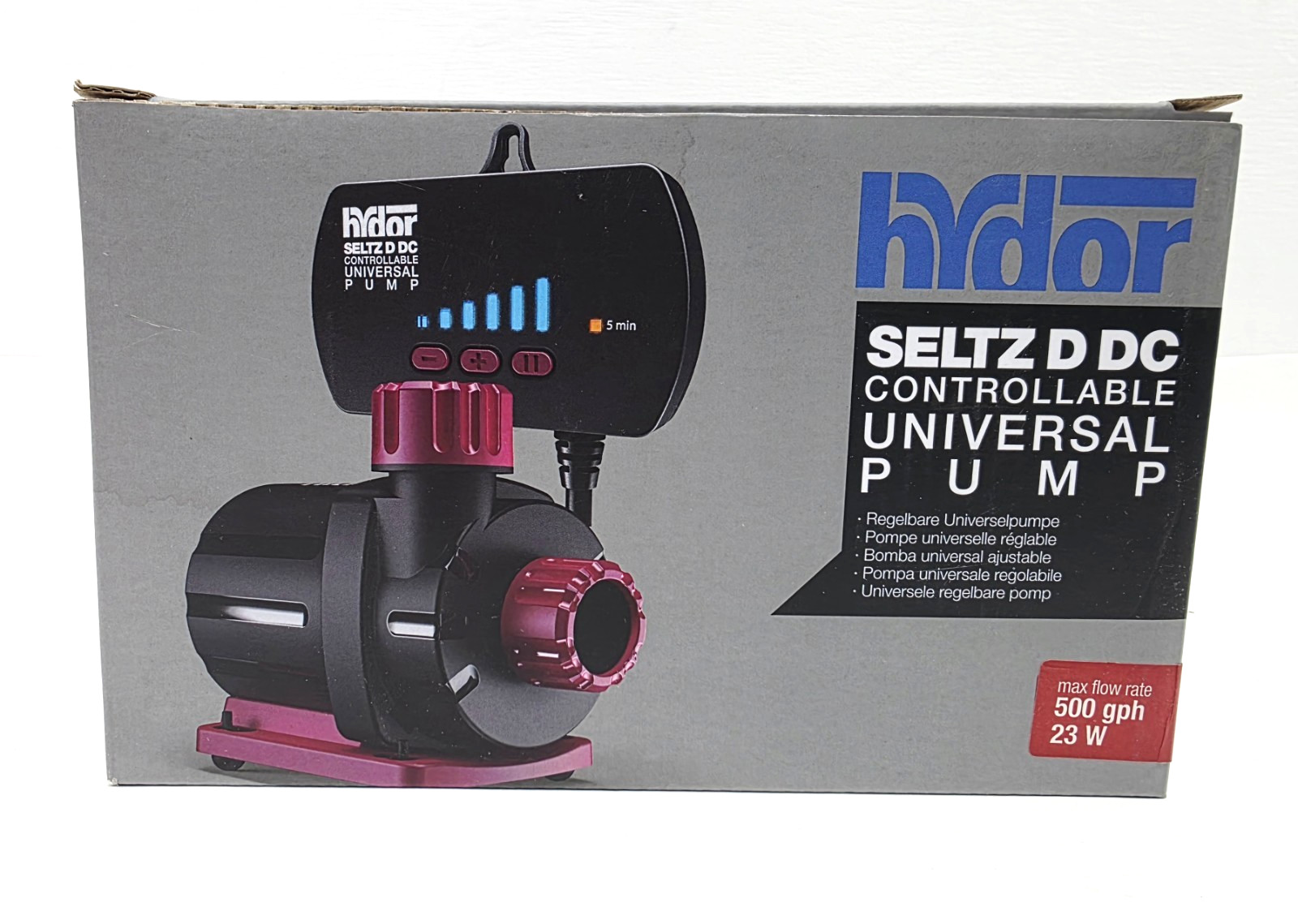 Hydor Seltz D DC Controllable Universal Pump 500 GPH , 23W