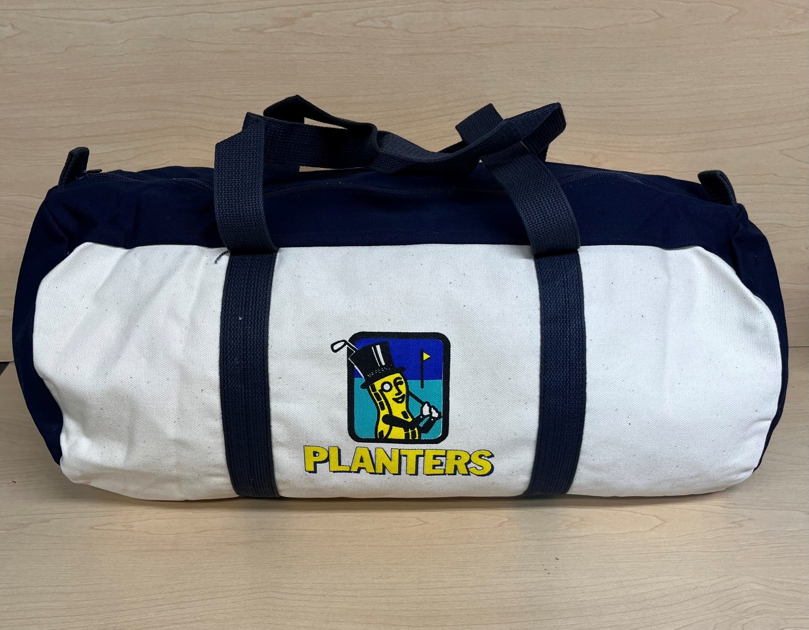Golfers Cotton Barrel Bag - Planters Mr. Peanut (10"x20") - Brand New! 1990's