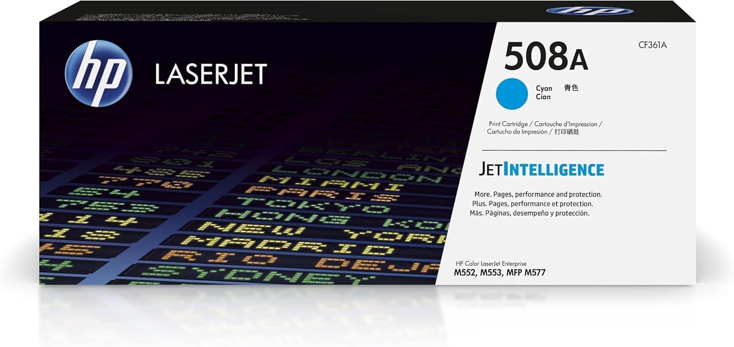 NEW Genuine HP 508A CF361A Cyan Toner Print Cartridge for Hp LaserJet M552 M553