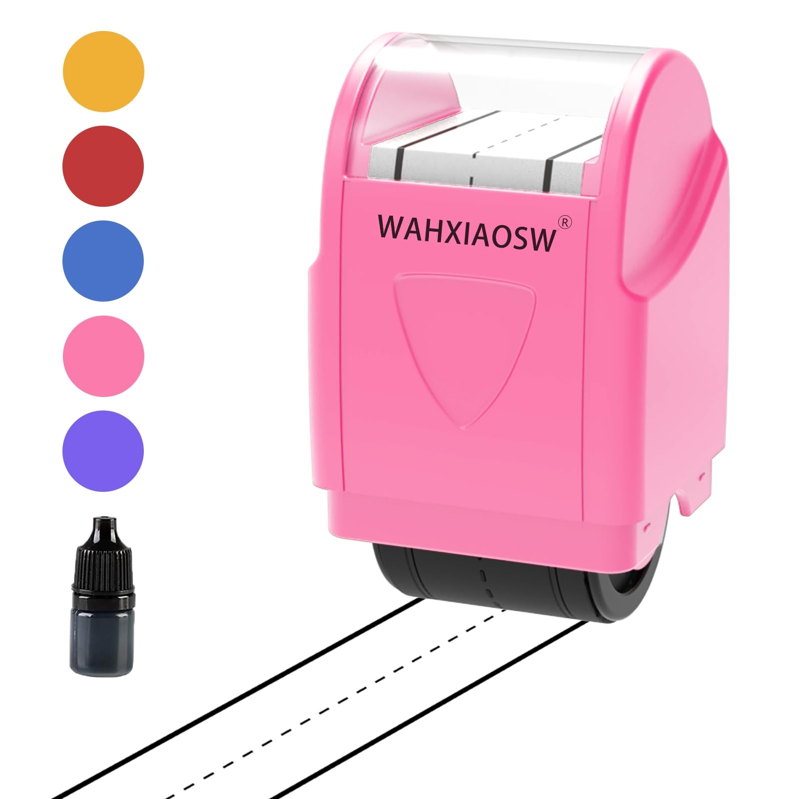 WAHXIAOSW -Pink Handwriting Stamp Roller