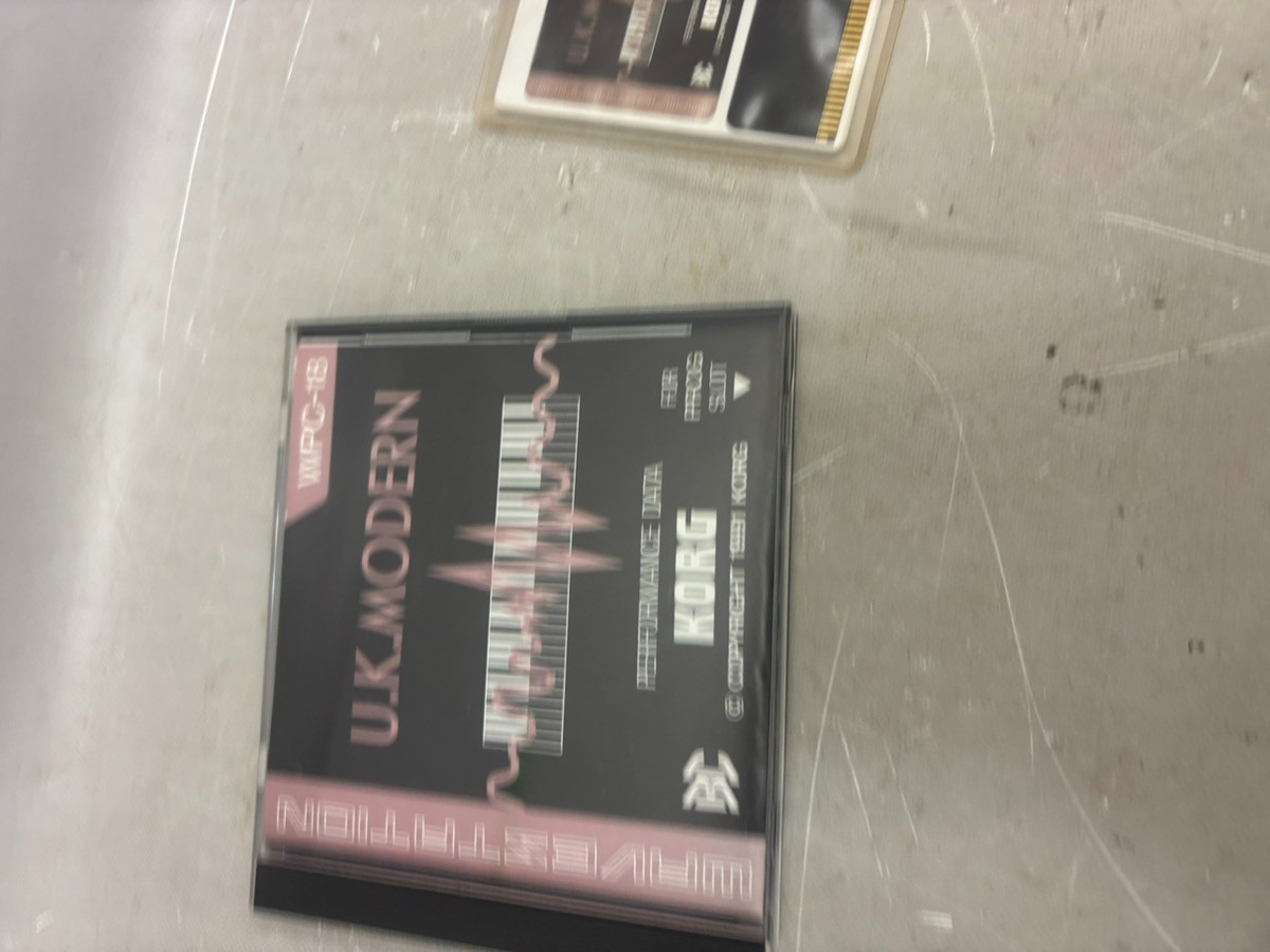 Korg WPC-18 U.K. Modern Performance Data Card for WaveStation Working Japan