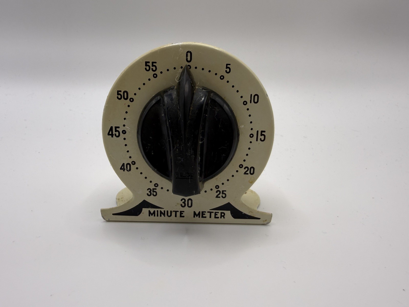 Vintage Lux Minute Meter Kitchen Timer Robertshaw Wind-Up Mid Century USA works