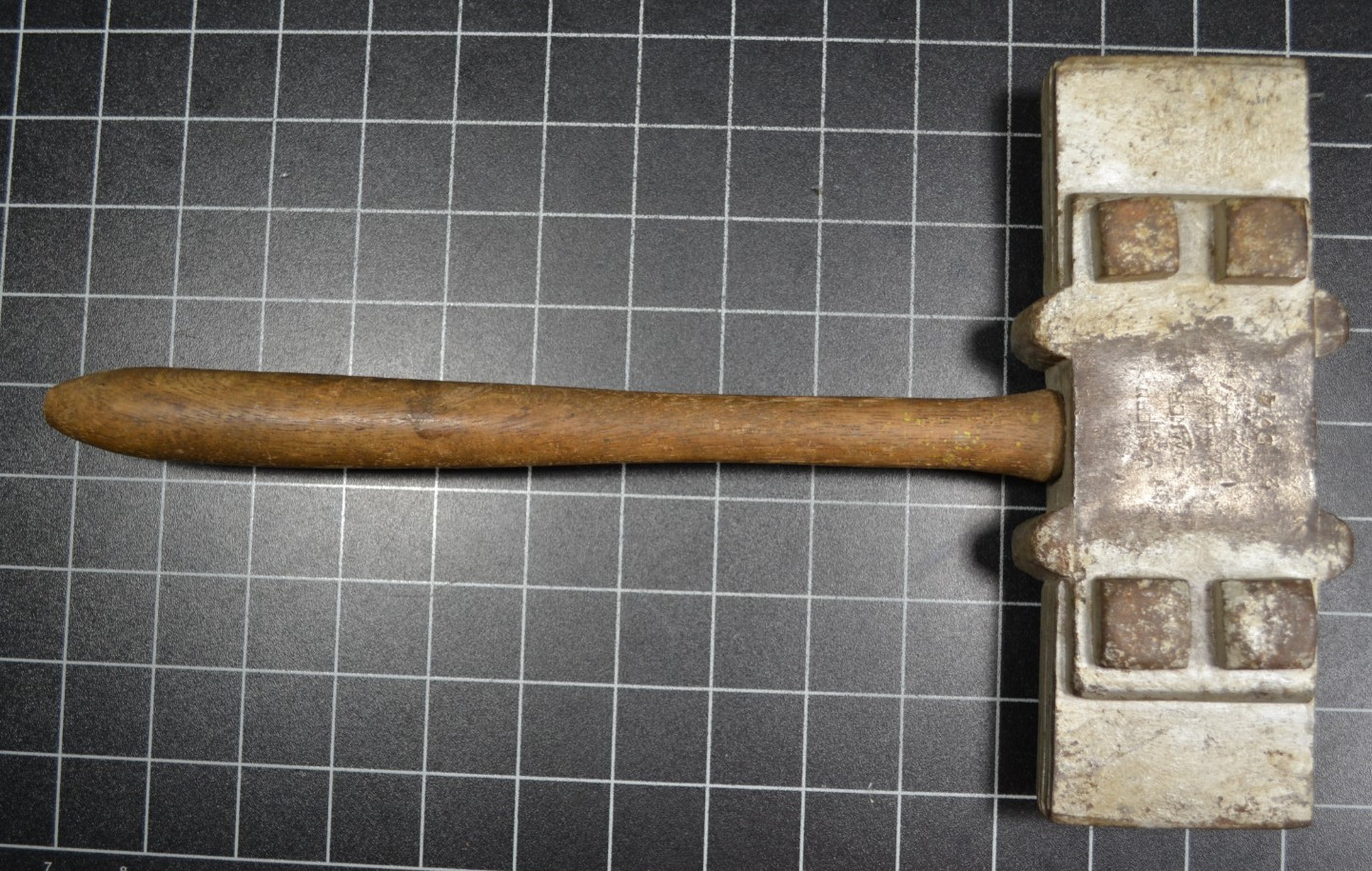 J. AHERN - BARRE, VT  - 1885 - GRANITE WORKERS SCOTIA HAMMER - VERY RARE MAKER