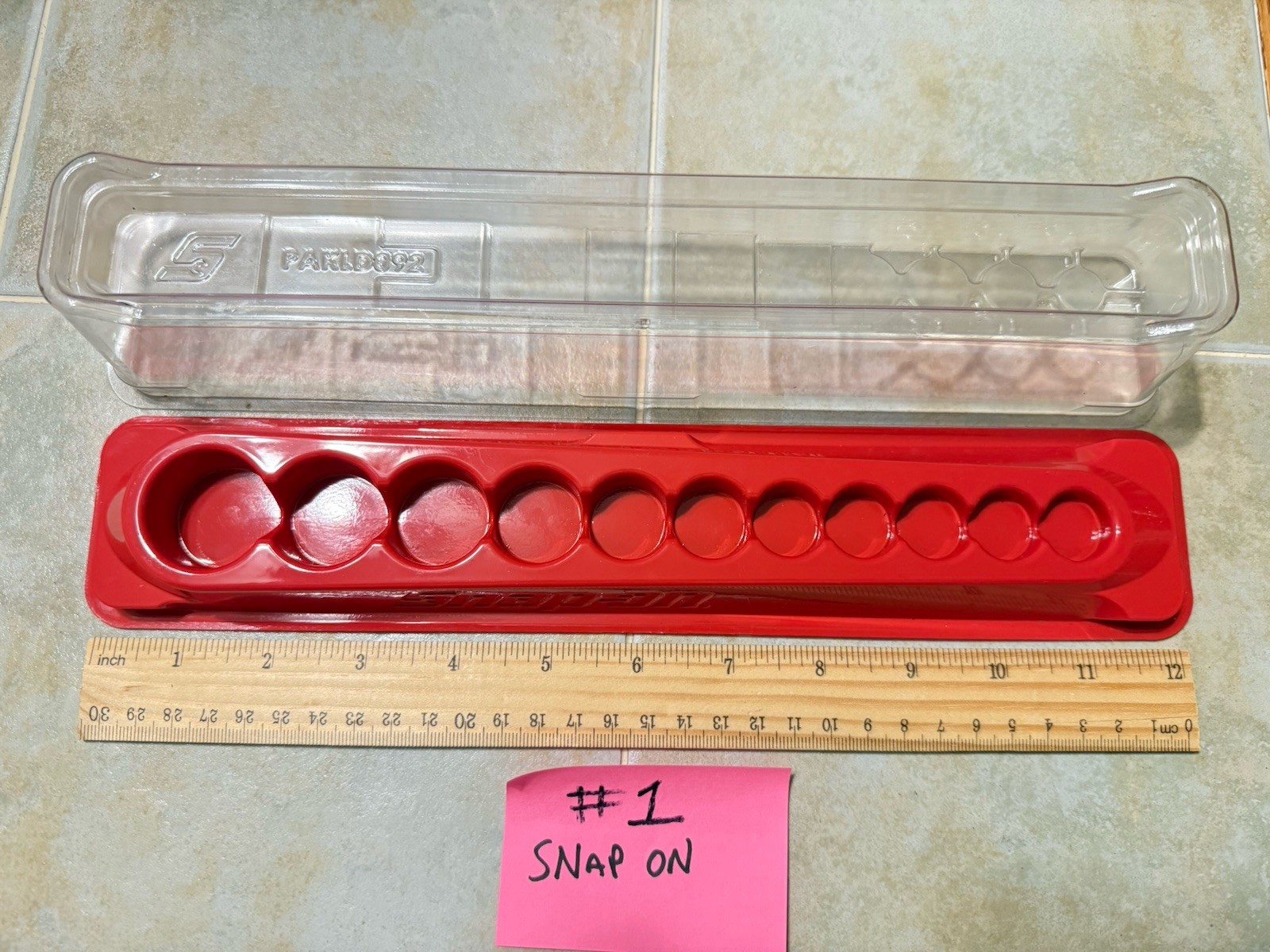 Snap On Empty 11Pc. Socket Magnet Tray Holder PAKTY240 Cover PAKLD092 3/8”DR.SAE