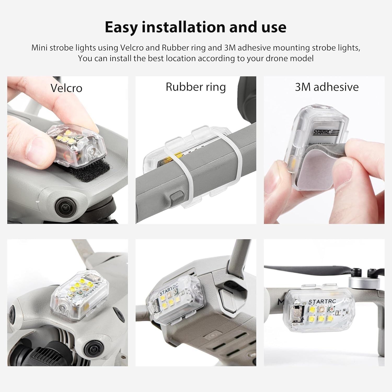 2PCS Drone Strobe Light Compatible For DJI Neo Mini 5 Pro 4 Pro Avata 2 Air 3S