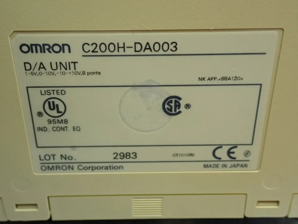 OMRON C200H-SERIES PLC EXPANSION MODULE C200H-DA003