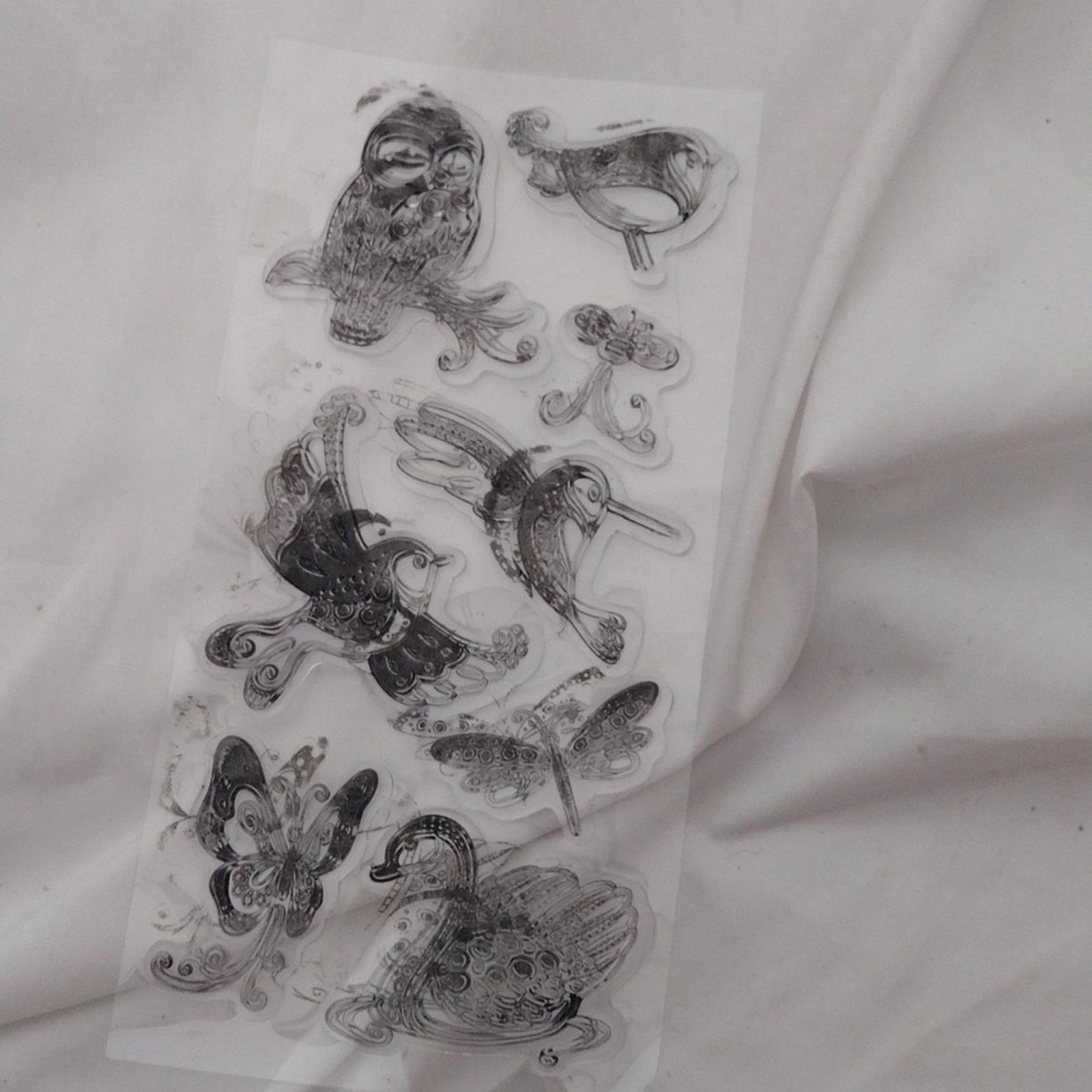 Bundle Of 6 Animal And Misc Clear Stamp Sets