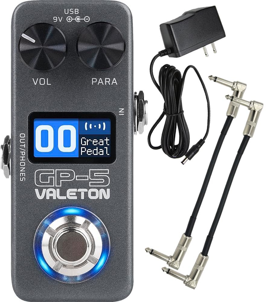Valeton GP-5 Compact Multi-Effects Processor Pedal - SnapTone Plus IR Black