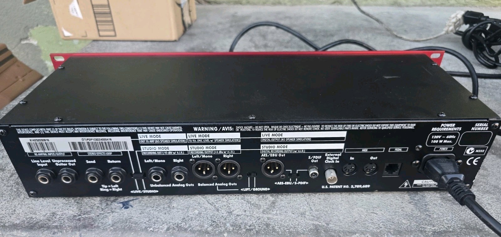 Line 6 POD Pro Rack Multi-Effects Processor for Electric Guitar Digital