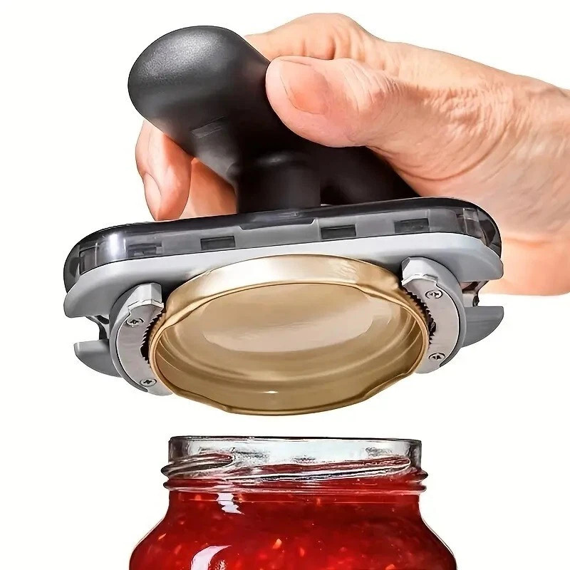 1PC Easy Grip Jar Opener For Effortless Lid Removal Perfect For Weak Hands Black