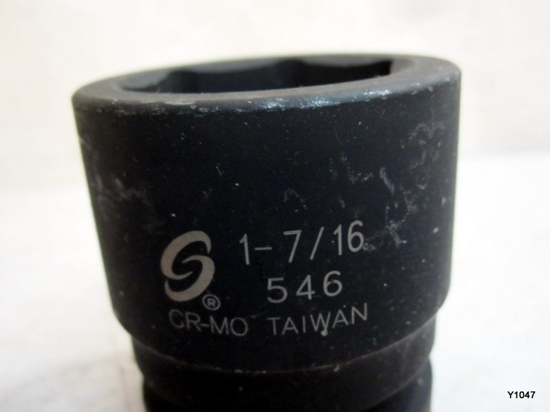 Sunex 546 1" Drive Standard 6 Point Impact Socket 1-7/16"