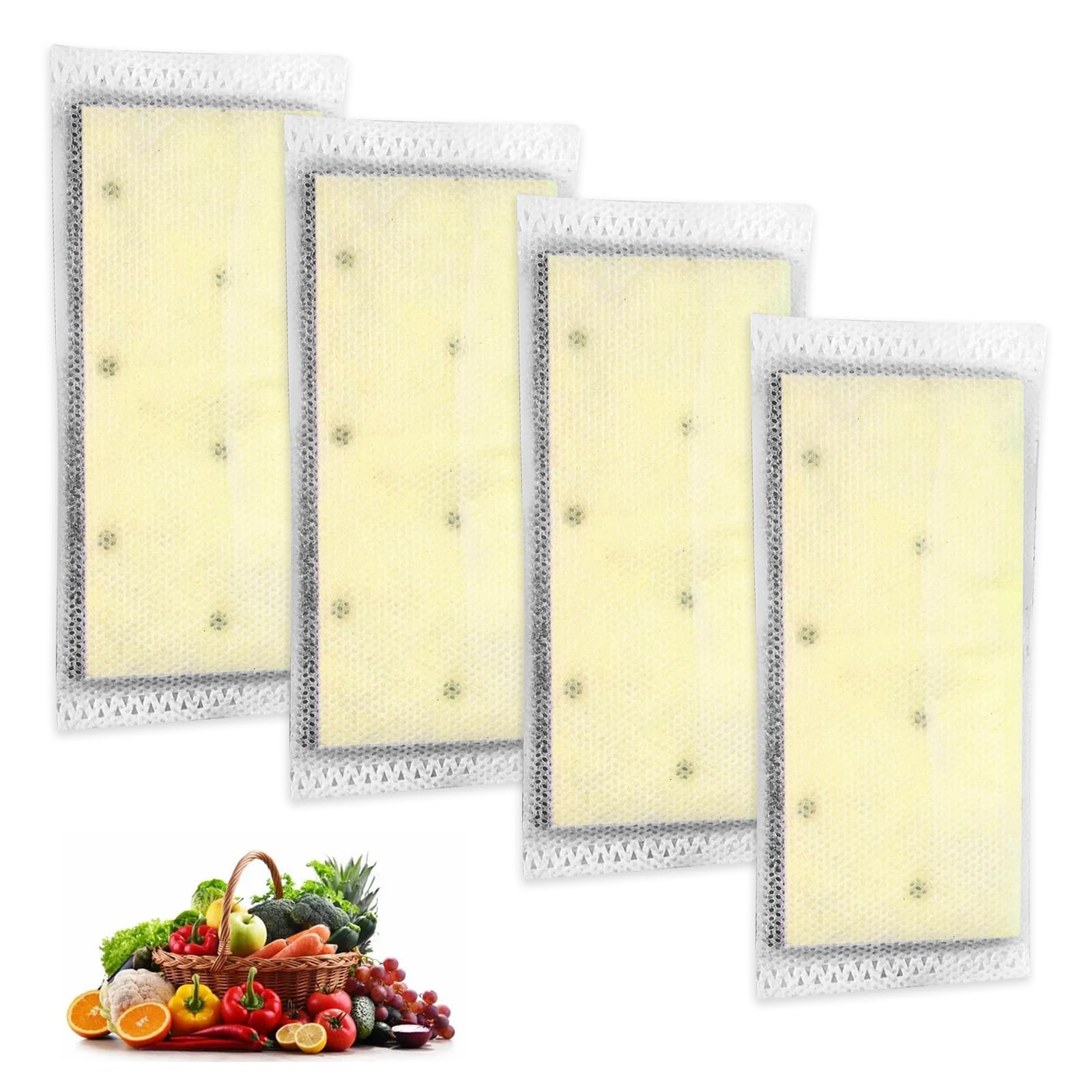 4 Pack Refrigerator Air Filter PK-2 Produce Keeper Plus FRPAPK2RF Compatible
