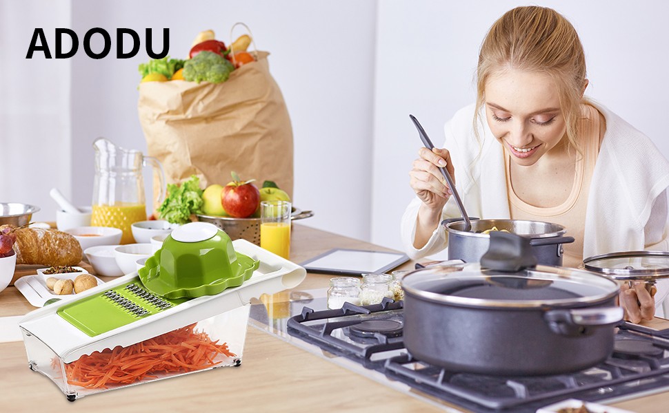 Graters For Kitchen, Cheese Grater with Container, Mandoline Slicer For Kitchen,