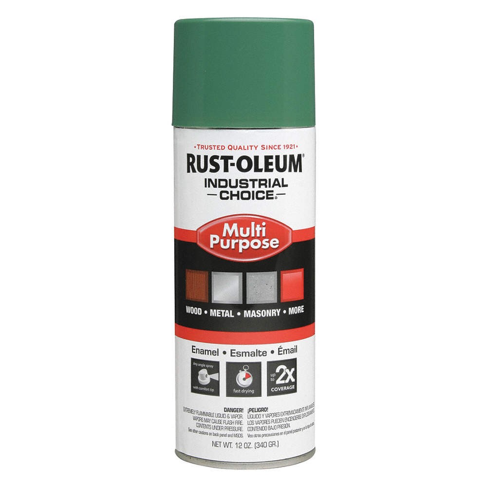 RUST-OLEUM 202211 Spray Paint,Machine Green,12 oz. 6YH27