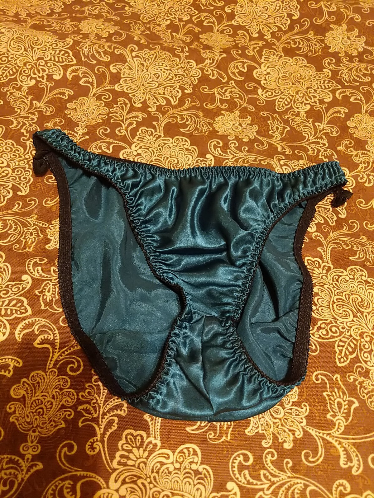 VTG Satin Bikini Panties Size Medium