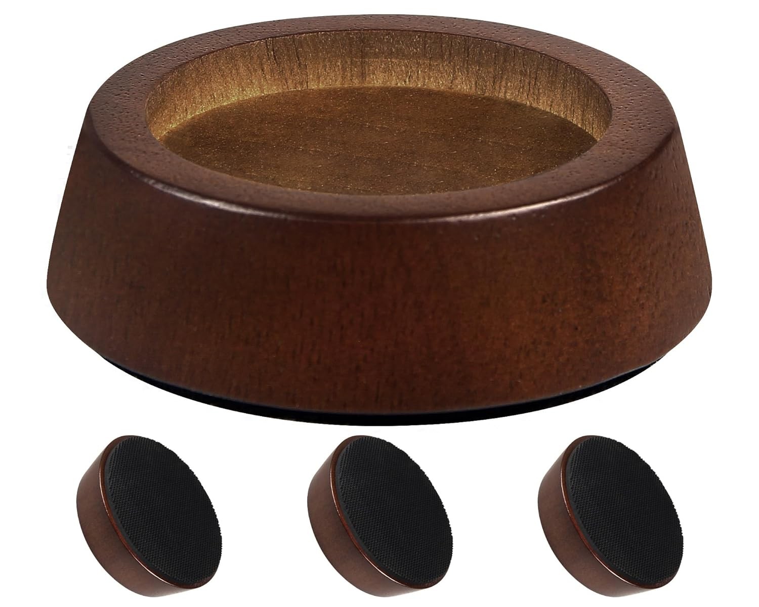 Heavy Duty 1 Inch Solid Wood Bed Risers Furniture Blocks Set of 4