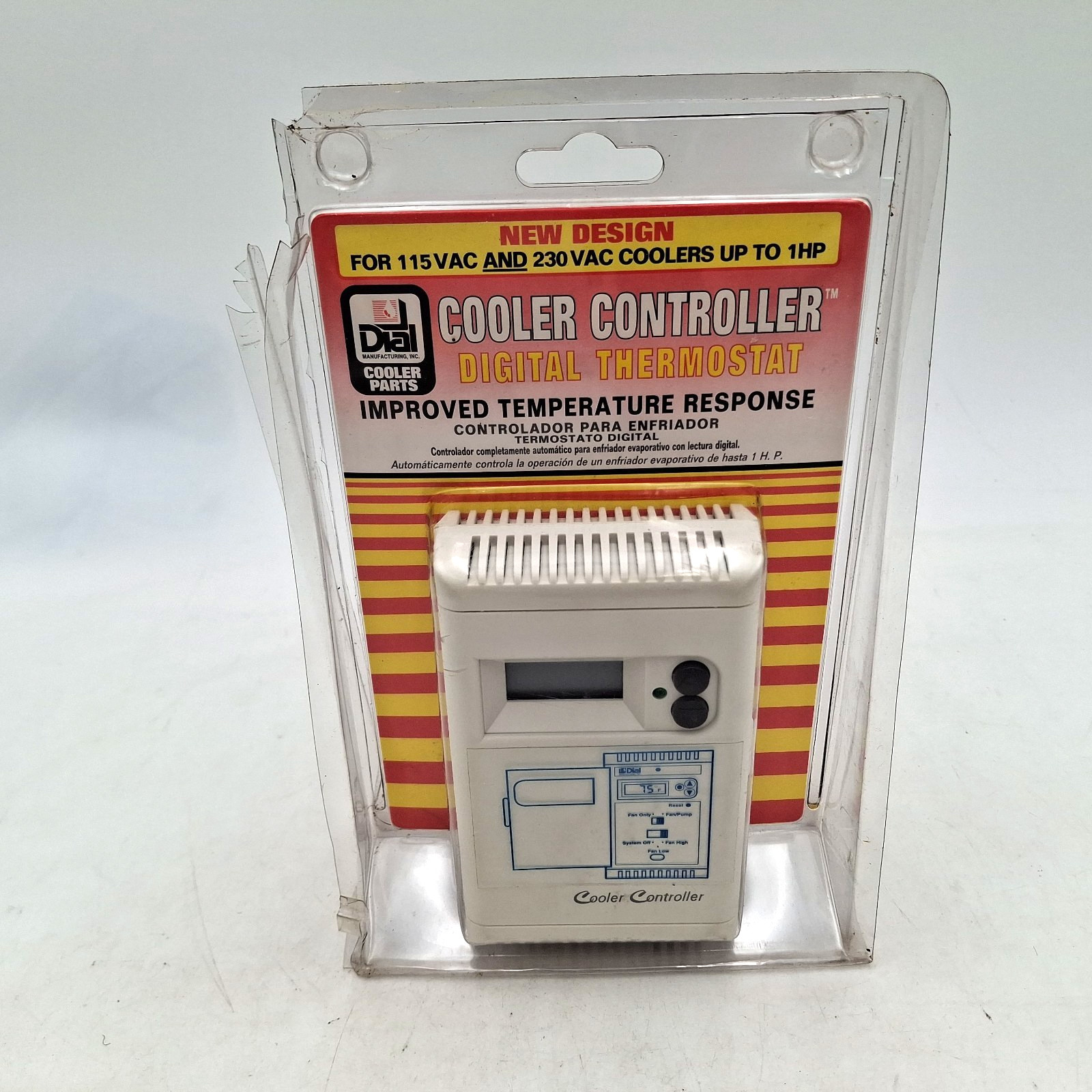 Dial 7617 115 / 230 Volt LCD Digital Thermostat for Evaporative / Swamp Coolers
