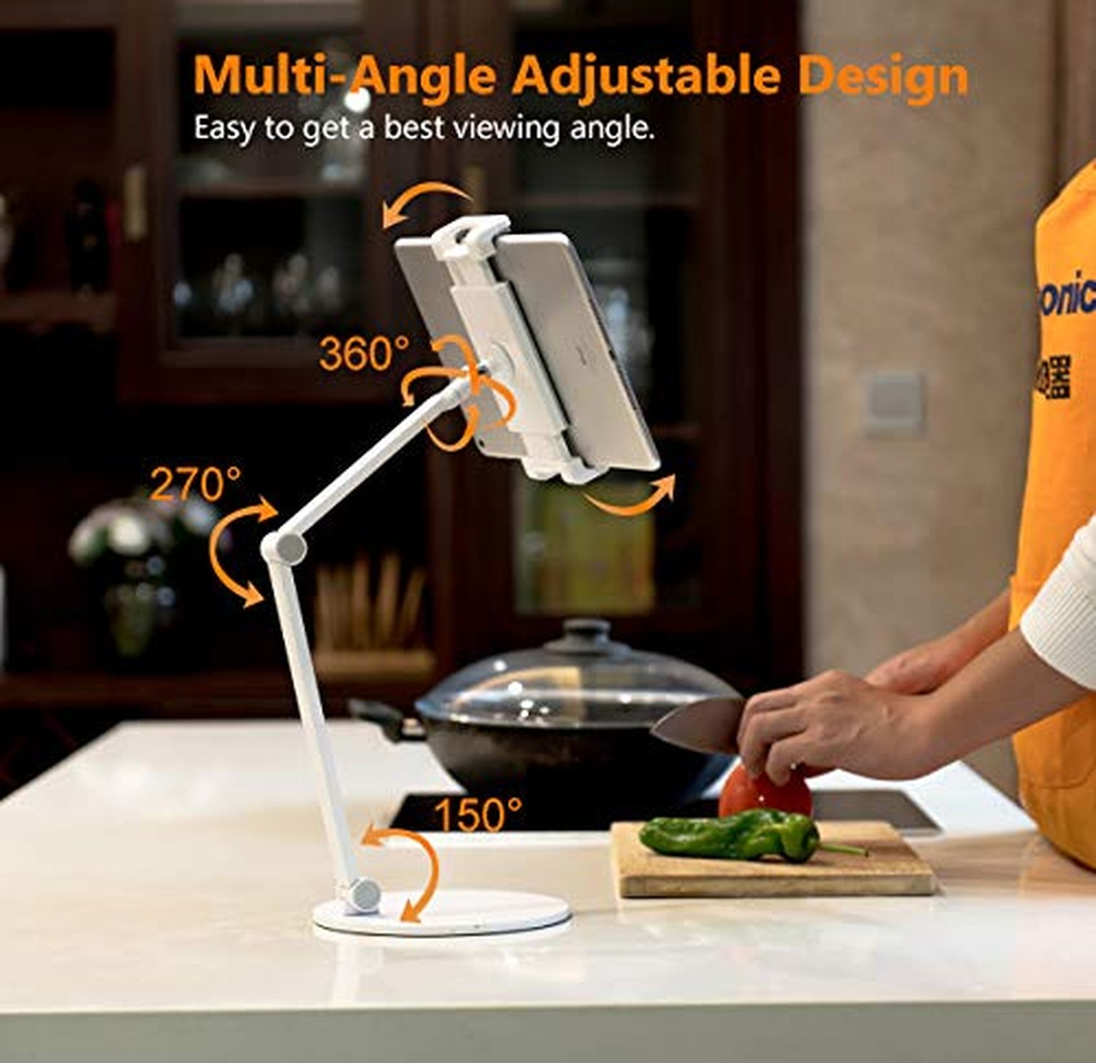 Infispce Surface Pro Stand, iPad Pro 12.9 Holder, Multi-Angle Adjustable Tabl...