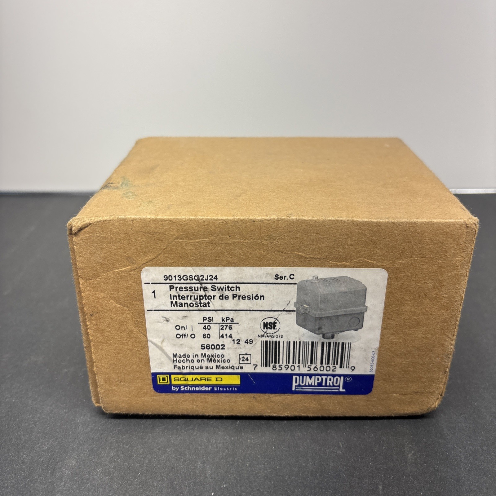 1 Unit! Pumptrol Pressure Switch, 9013GSG2J24