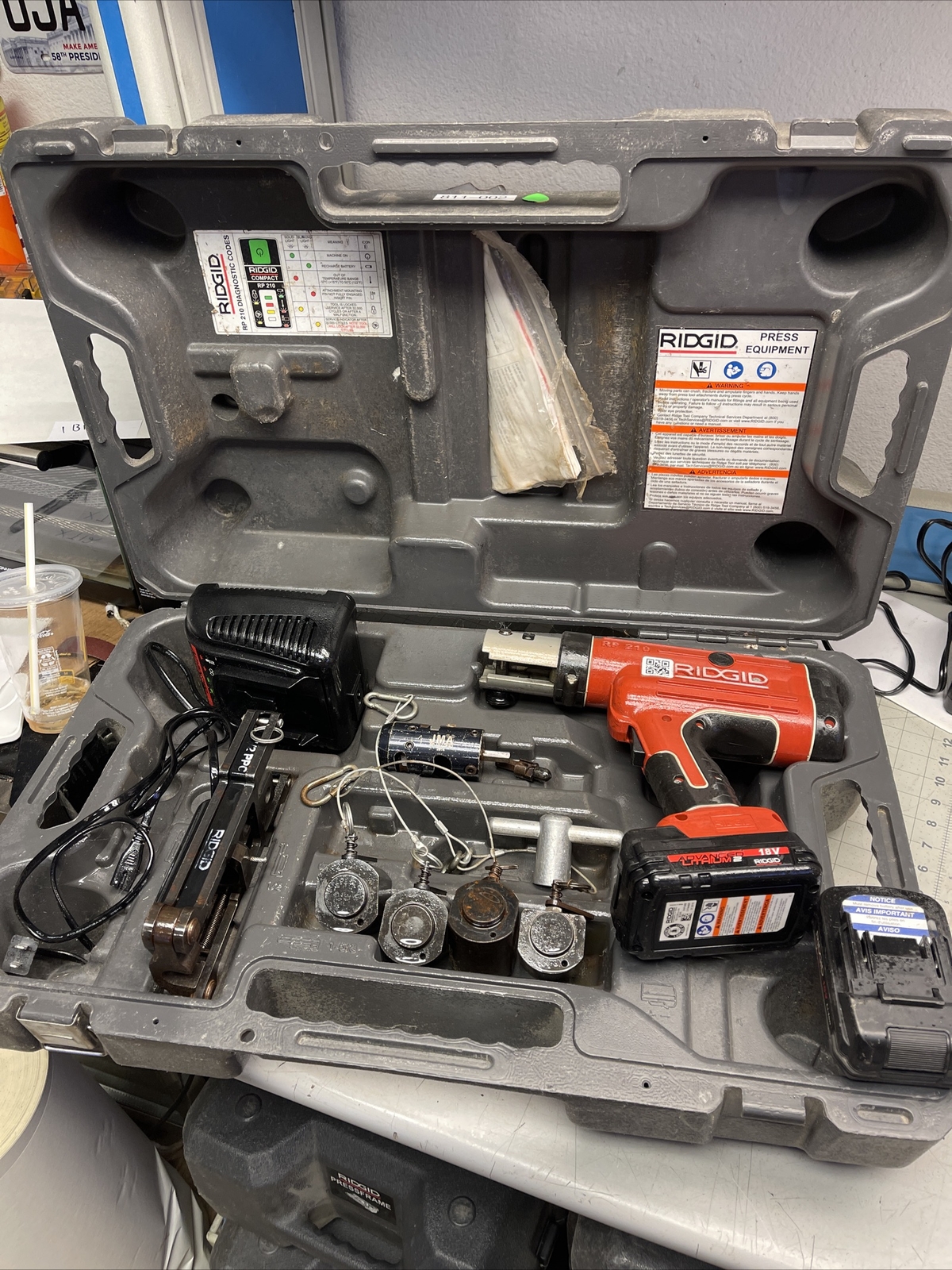 Ridgid RP 210 press frame (xt12