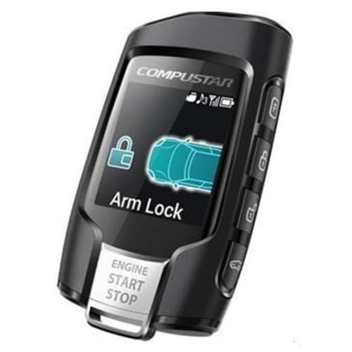 Compustar 2WQ9R LCD Replacement Remote Control 3000 Feet Range 5 Button