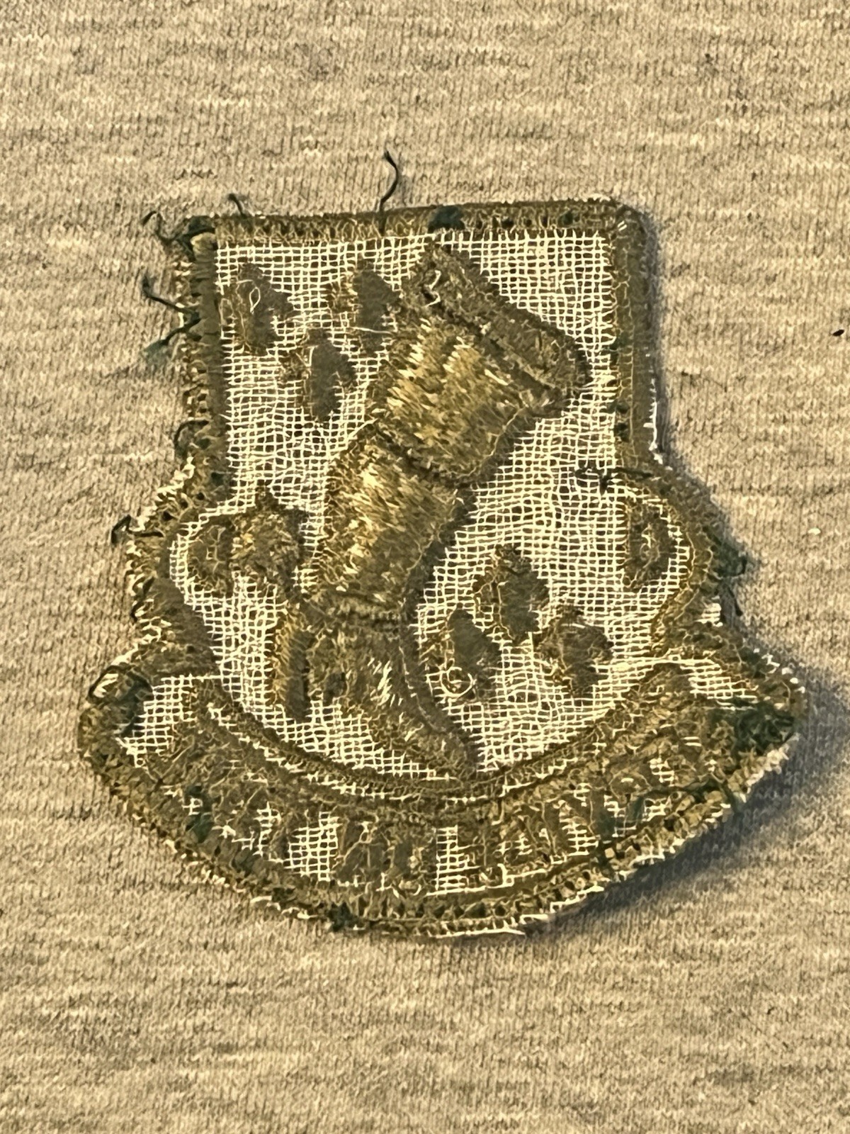 WWII US Army Service Battalion Patch RARE WW2