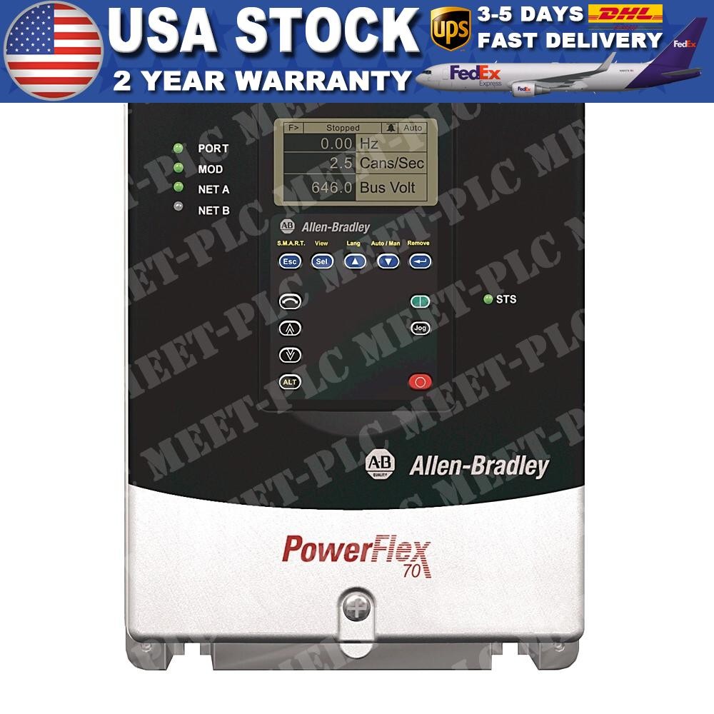 Allen-Bradley 20AC5P0A0AYNANC0 3-Phase 2.2kW 5A 400V 3HP AC Drive US Free Tax