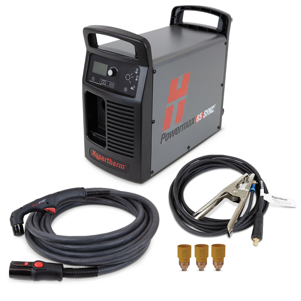 Hypertherm 083344 Powermax65 SYNC Plasma Cutter with 50 ft Hand Torch
