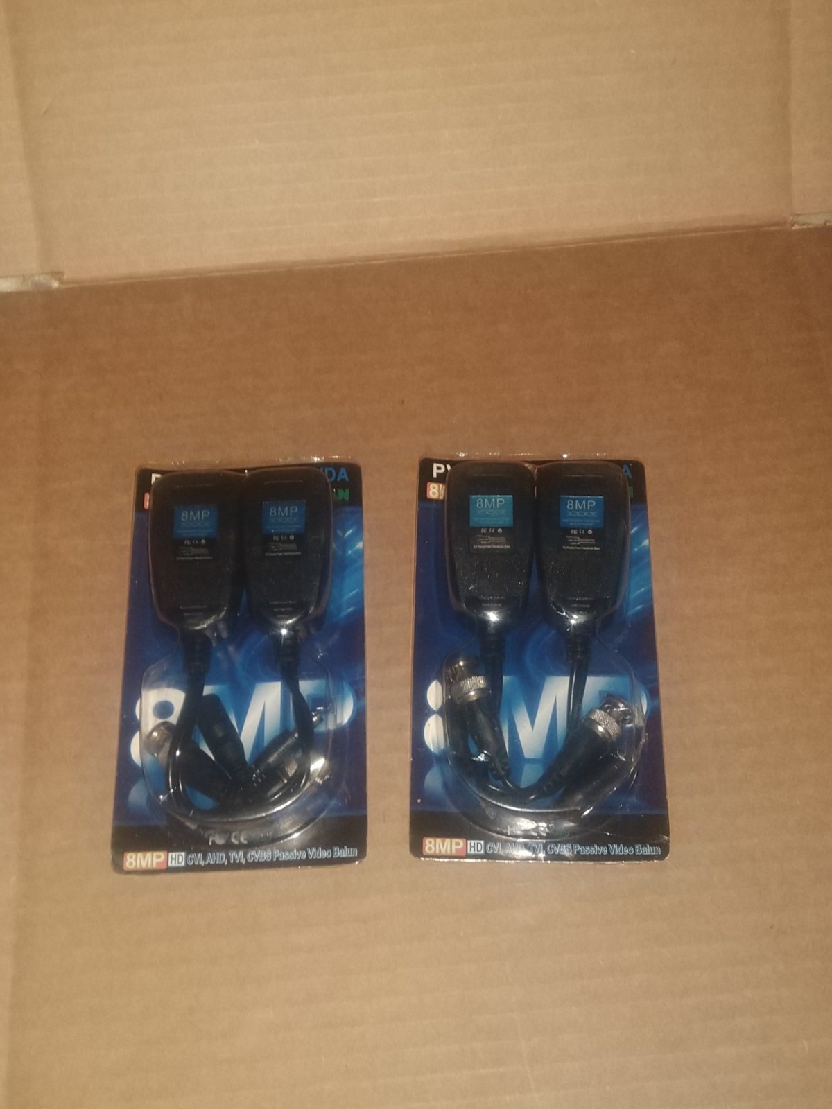 Passive Video & Power Balun transmitter pair PV/PVD/PVA - HD-CVI/TVI/AHD 2-sets