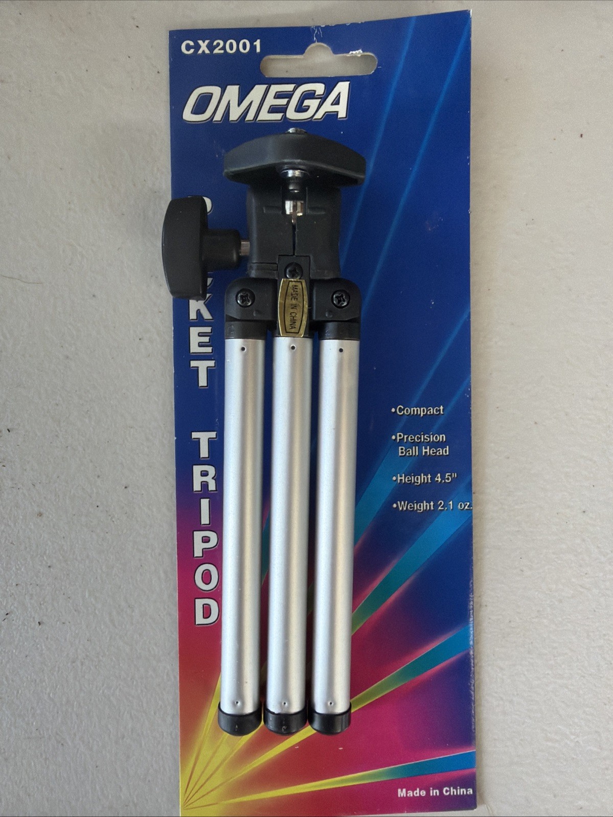 Tripod Mini Silver Black Compact Camera OMEGA Tripod New 4.5"