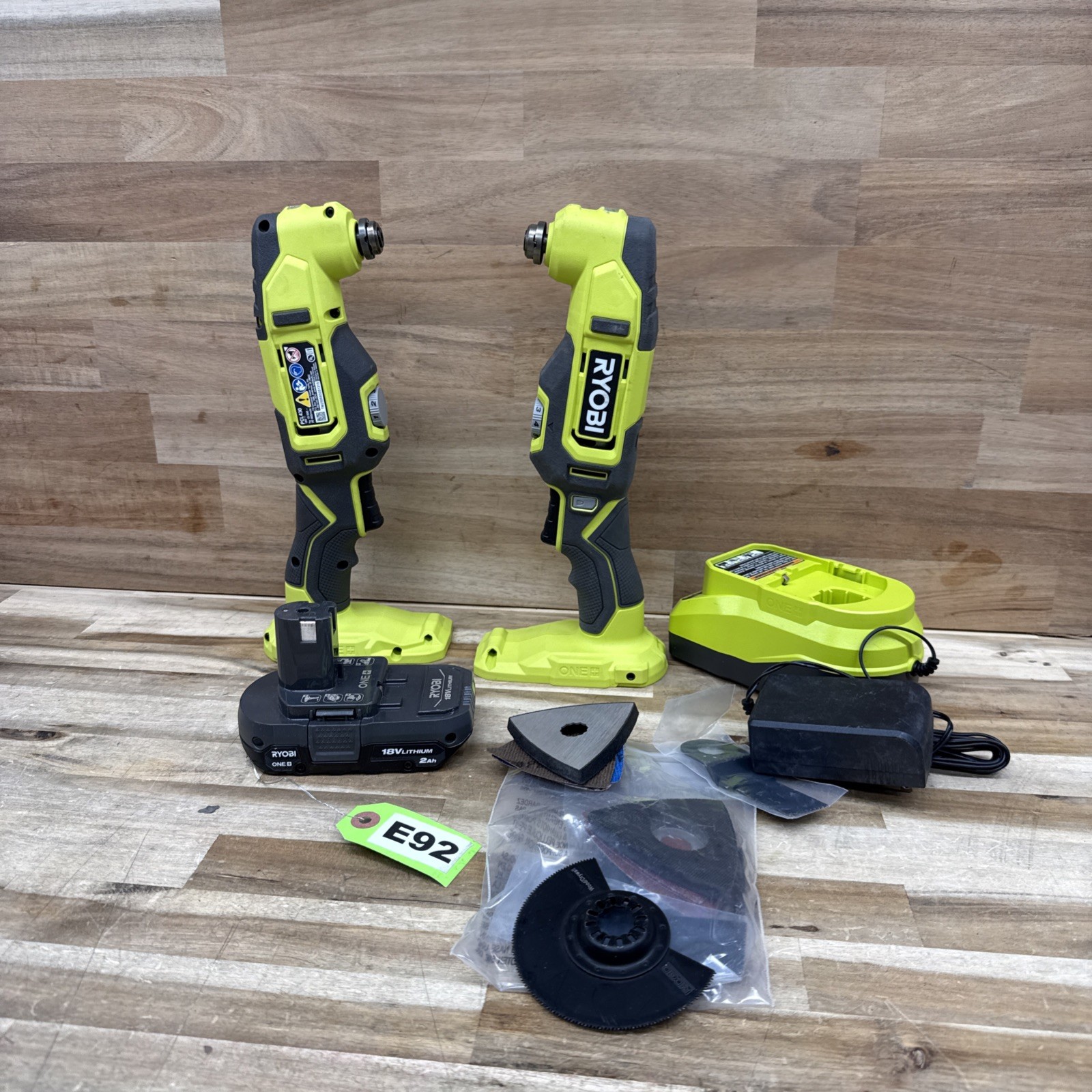 LOT OF 2 RYOBI ONE+ 18V Oscillating Multi-Tool 18v Power Tool Only PCL430B (E92)