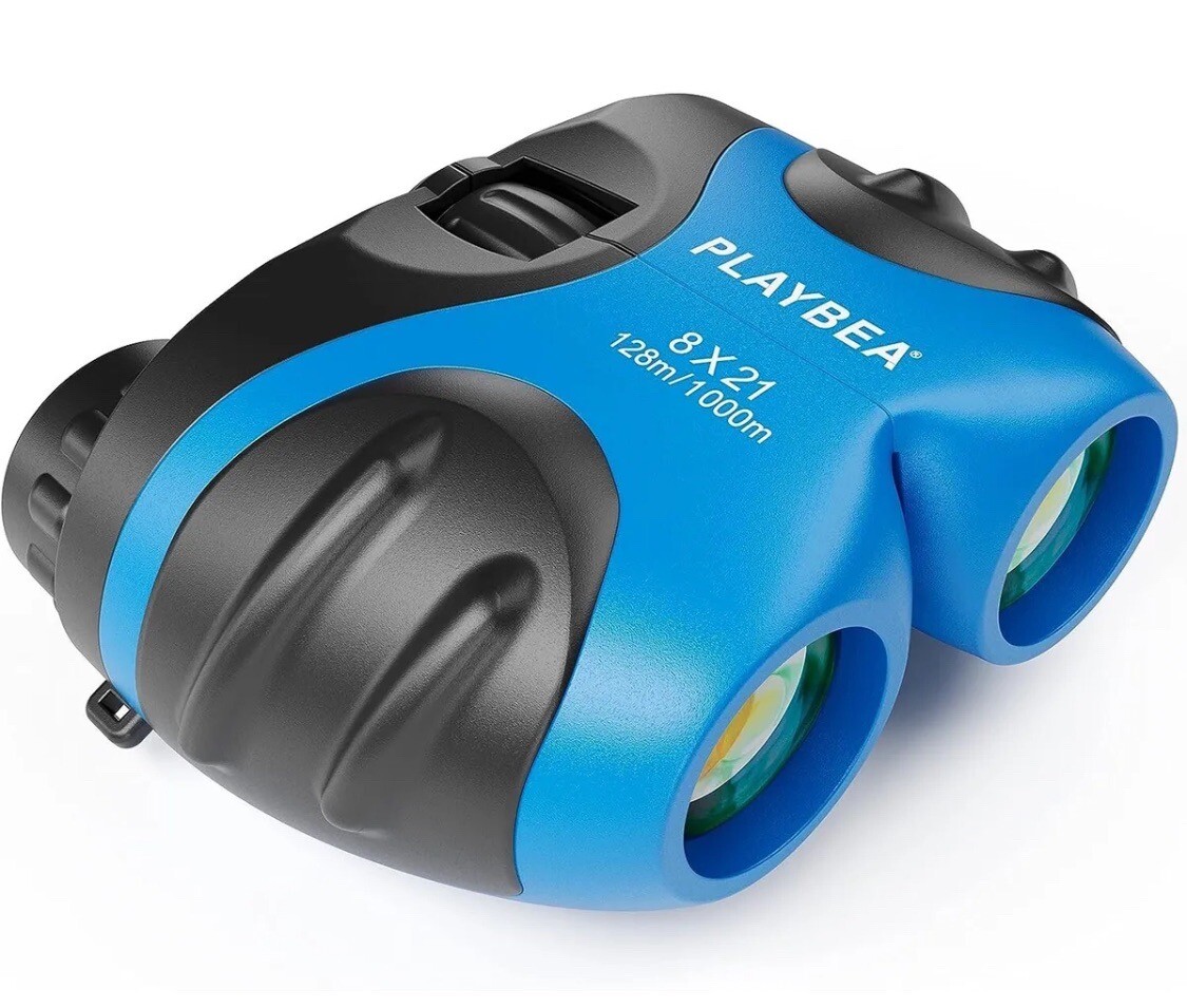 Kids Binoculars for Kids - Kid Binoculars 8X21, High Resolution, Shockproof Blue