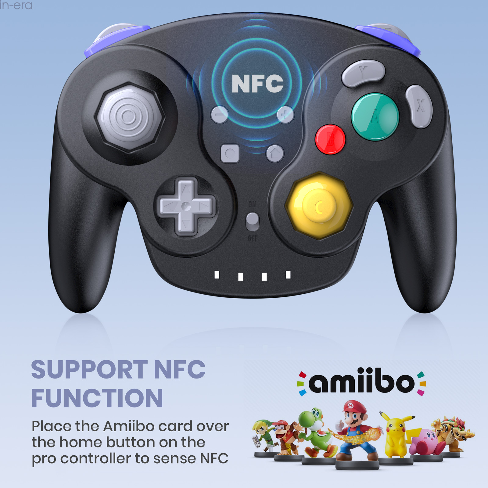 Bluetooth SWITCH GAMECUBE Style HD Rumble Controller for Switch /Steam PC MAC
