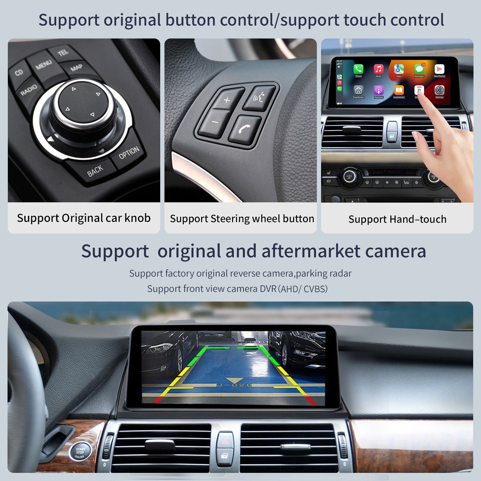 BMW X5 X6 CIC E70 E71 2011-2013 10.25'' Touchscreen with Carplay/Android Auto