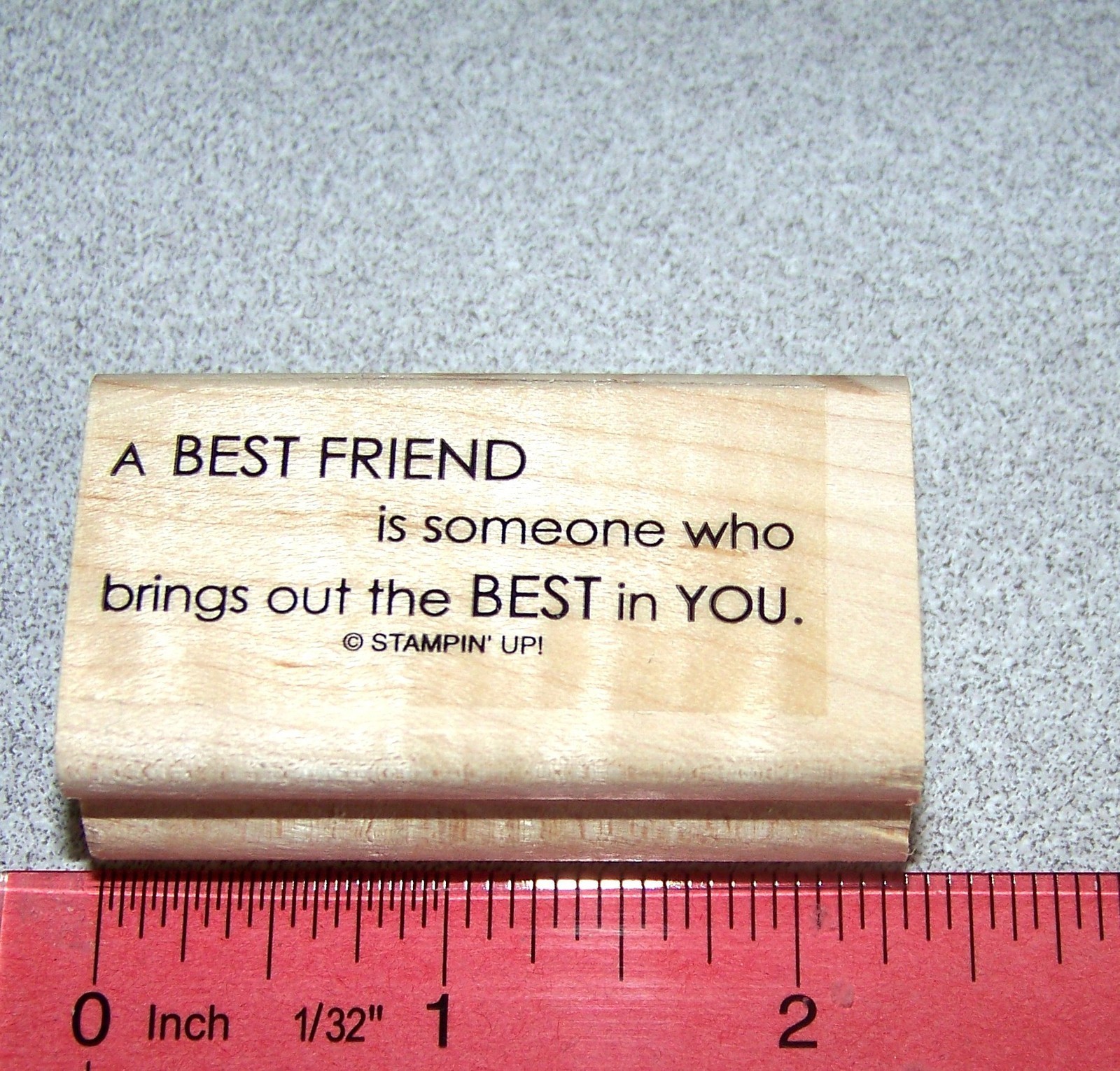 Best Friend is someone brings Rubber Stamp Friendship by Stampin Up Full of Life