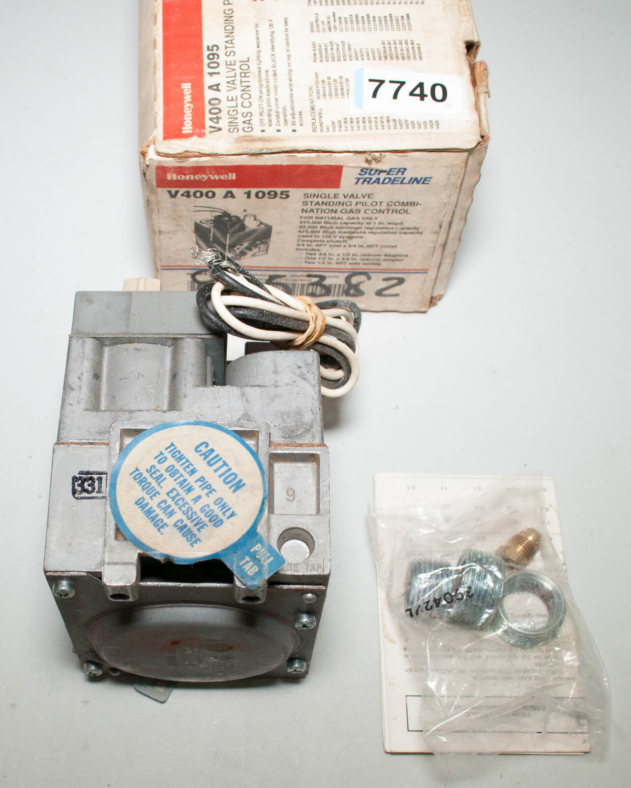 Honeywell V400A1095 Single Valve Standing Pilot Combination Gas Control