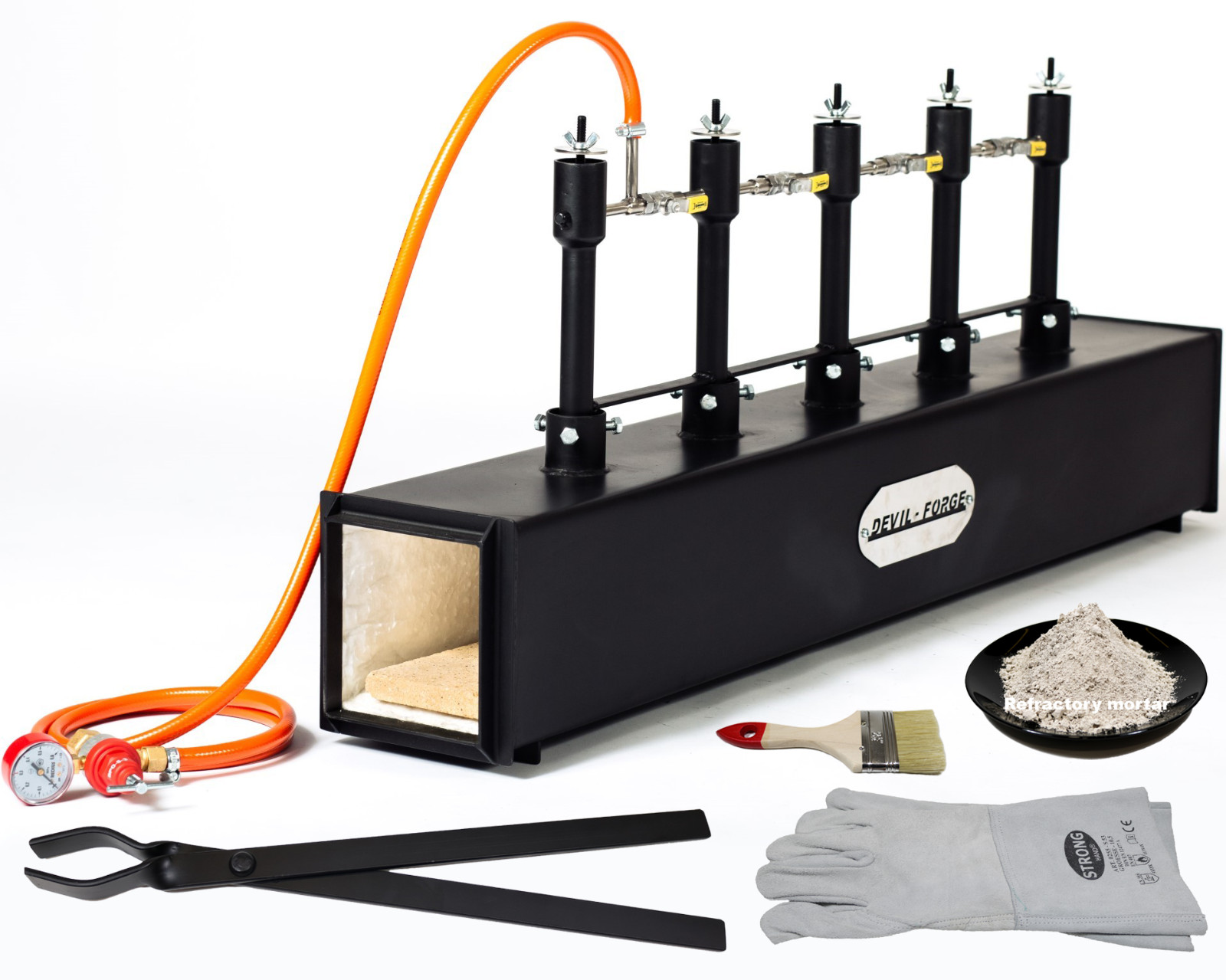 DFPROF5 GAS PROPANE FORGE Furnace Burner Knife Making Blacksmith Farrier Sword