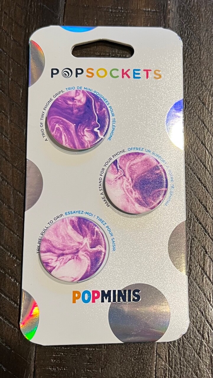 PopSockets PopMinis Mini Grips for Phones & Tablets Purple Nucolor Bombs