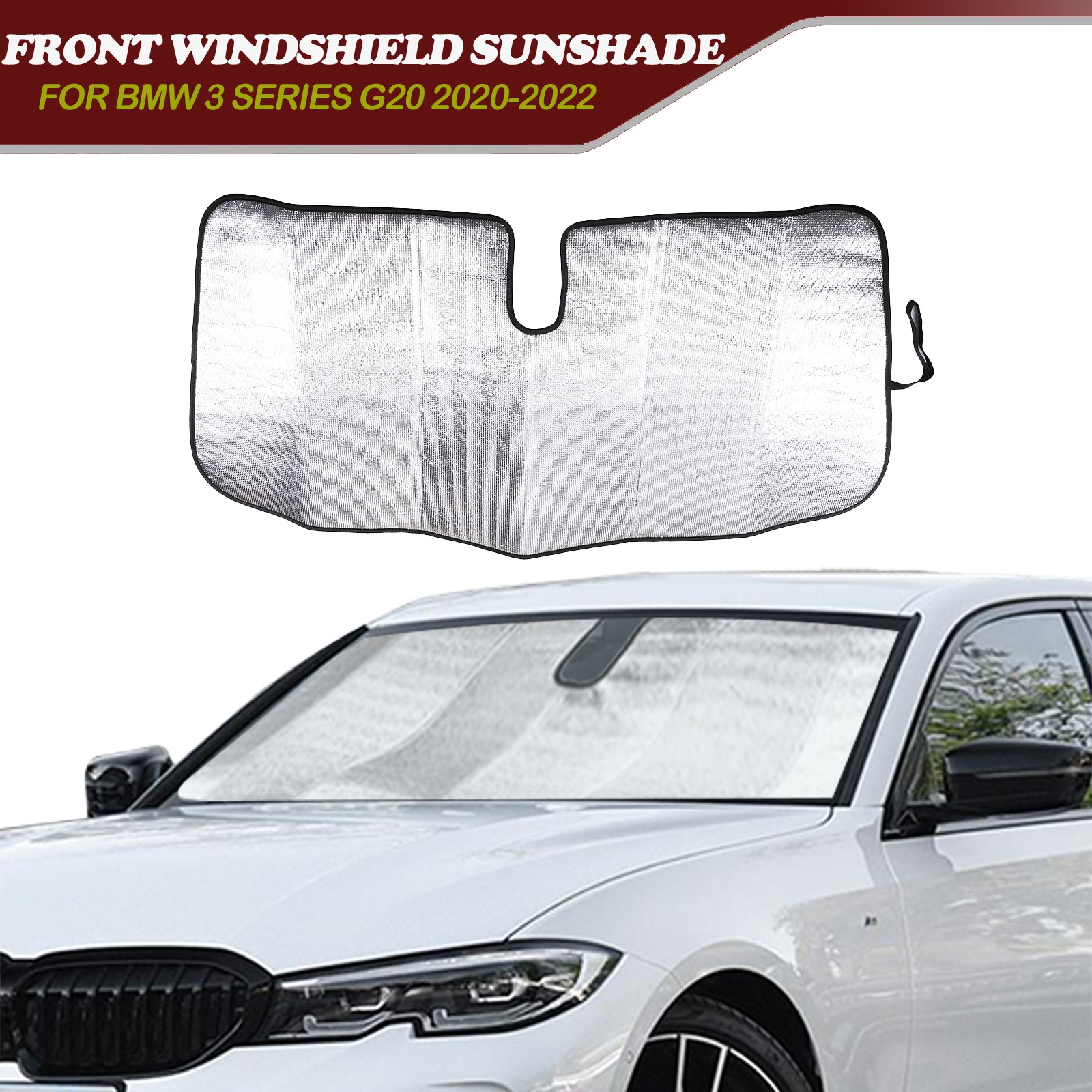Front Windshield Sunshade UV Block Cover For BMW BMW G20 3 Series Sedan 2019-25