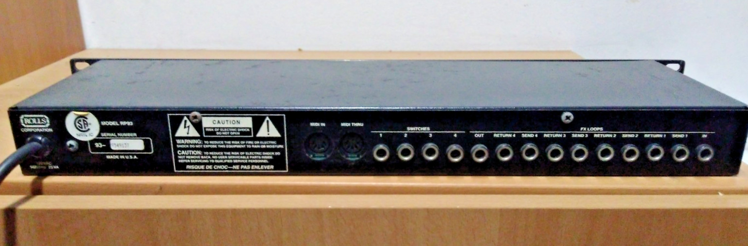 RFX Patchwork RP93S - MIDI Loop Switcher - Rack 1U