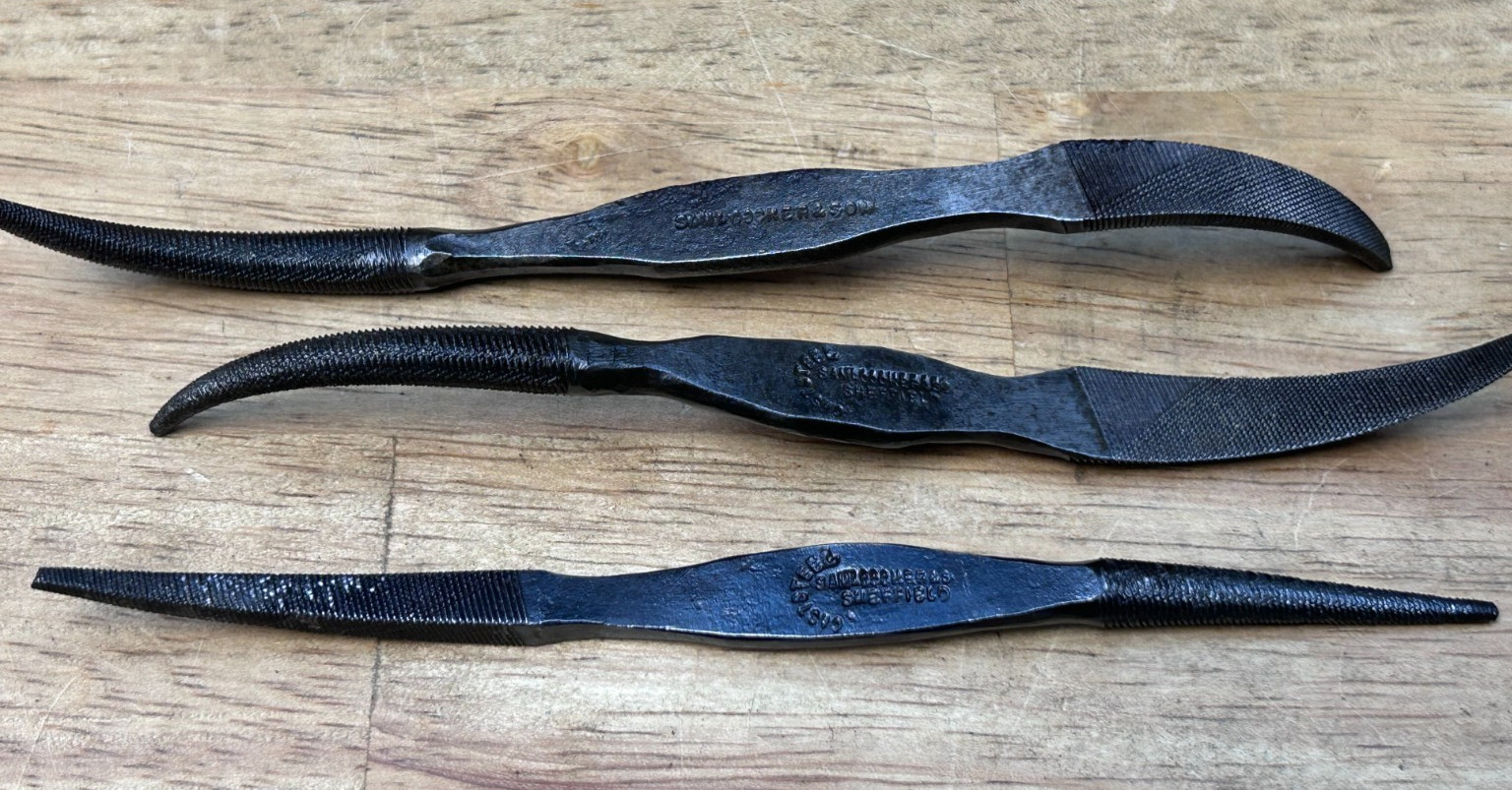 Antique Samuel Cocker & Sons Riffler Files / Rasps 1850s Sheffield England