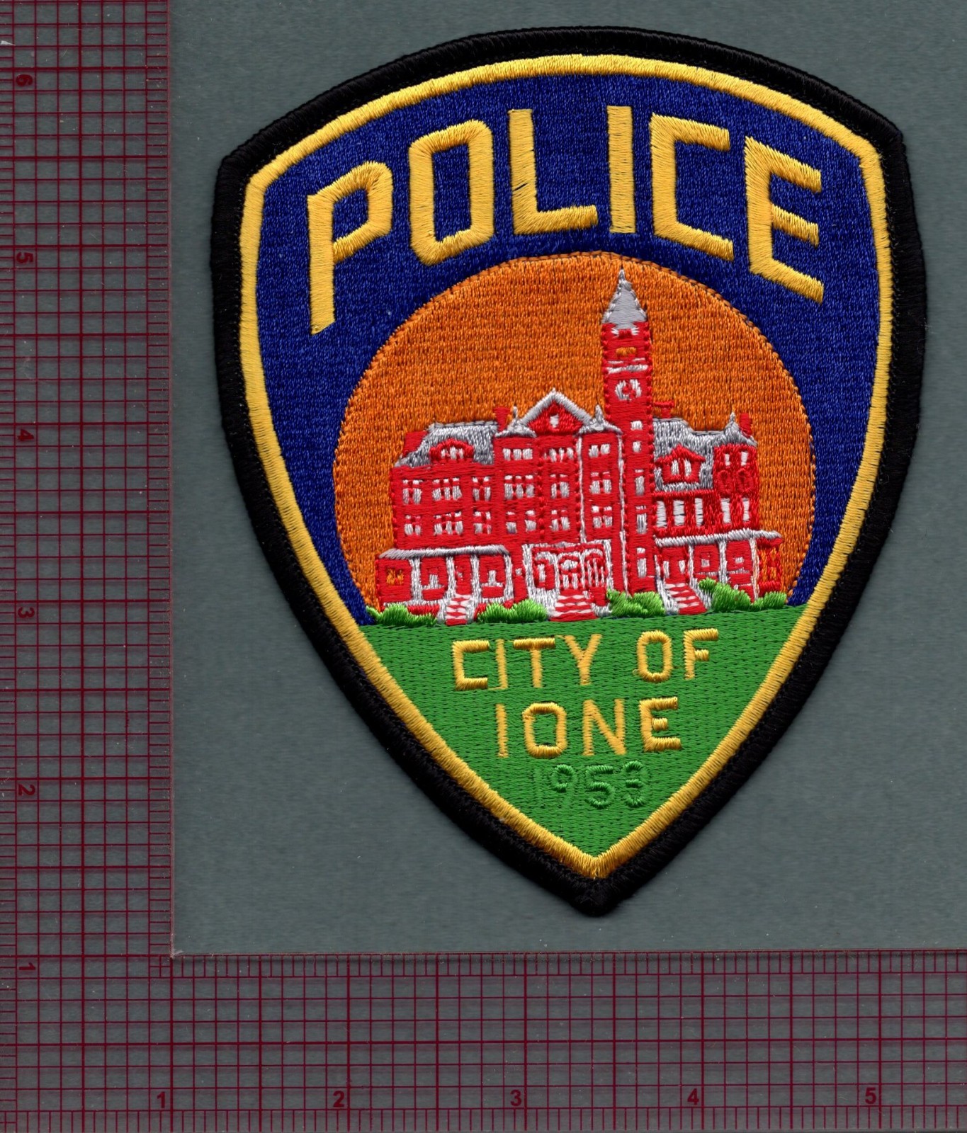 Ione California Police Patch *1953*