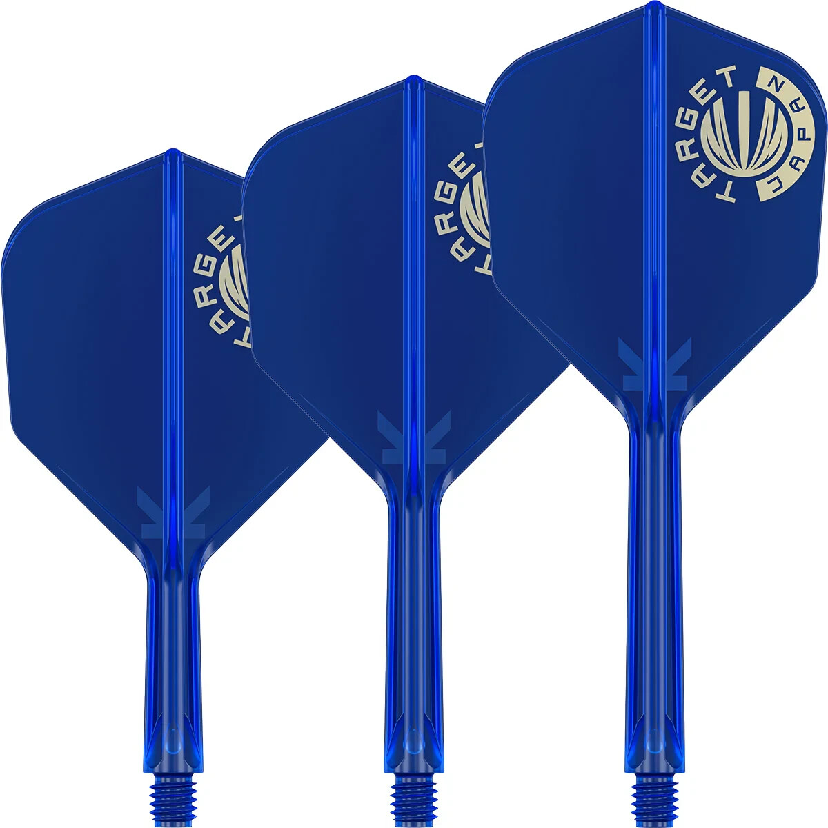 TARGET JAPAN LOGO BLUE  K FLEX NO 6 MEDIUM  1 PIECE FLIGHT & SHAFT