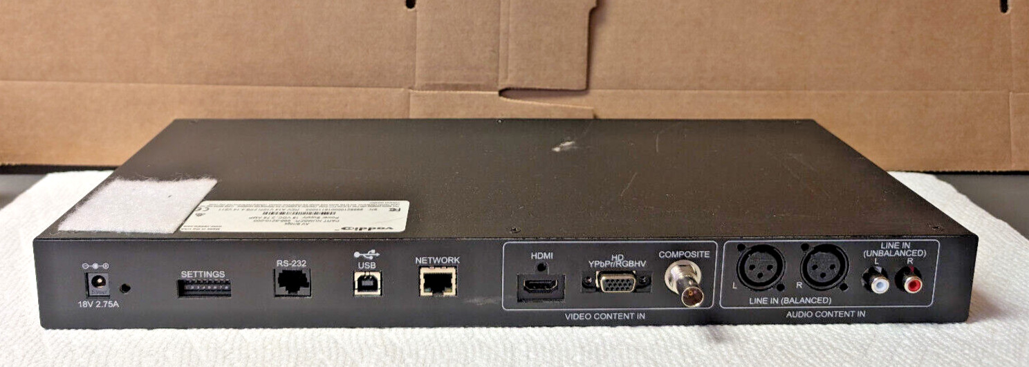 Vaddio 998-8210-000 ~ AV Bridge, USB/IP Streaming, HD Audio / Video Encoder