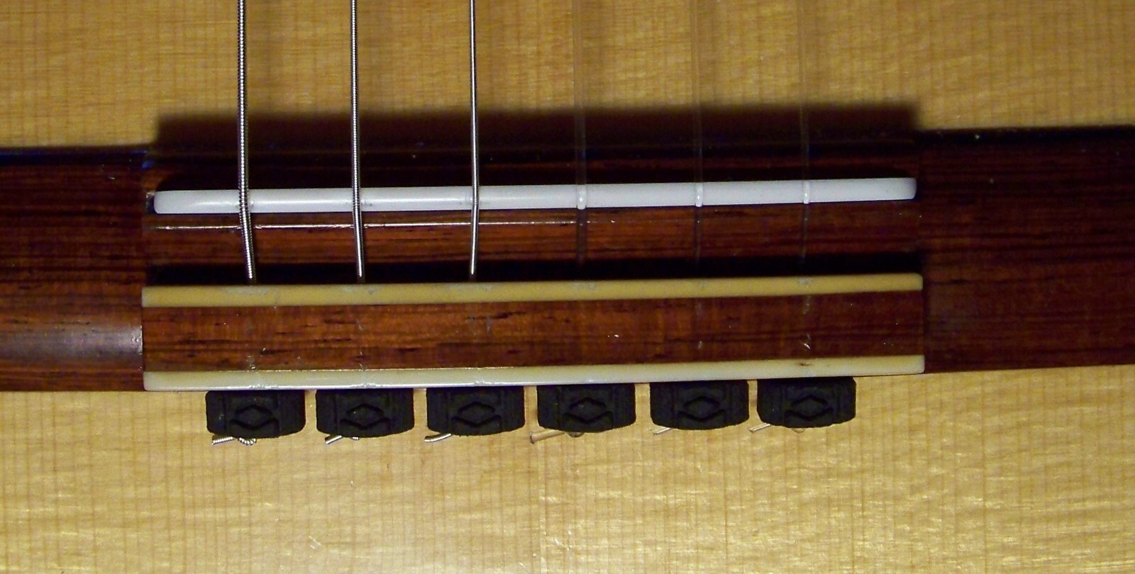 Rosette Diamond Secure Classical Guitar String Ties- Small Profile Bridge Beads