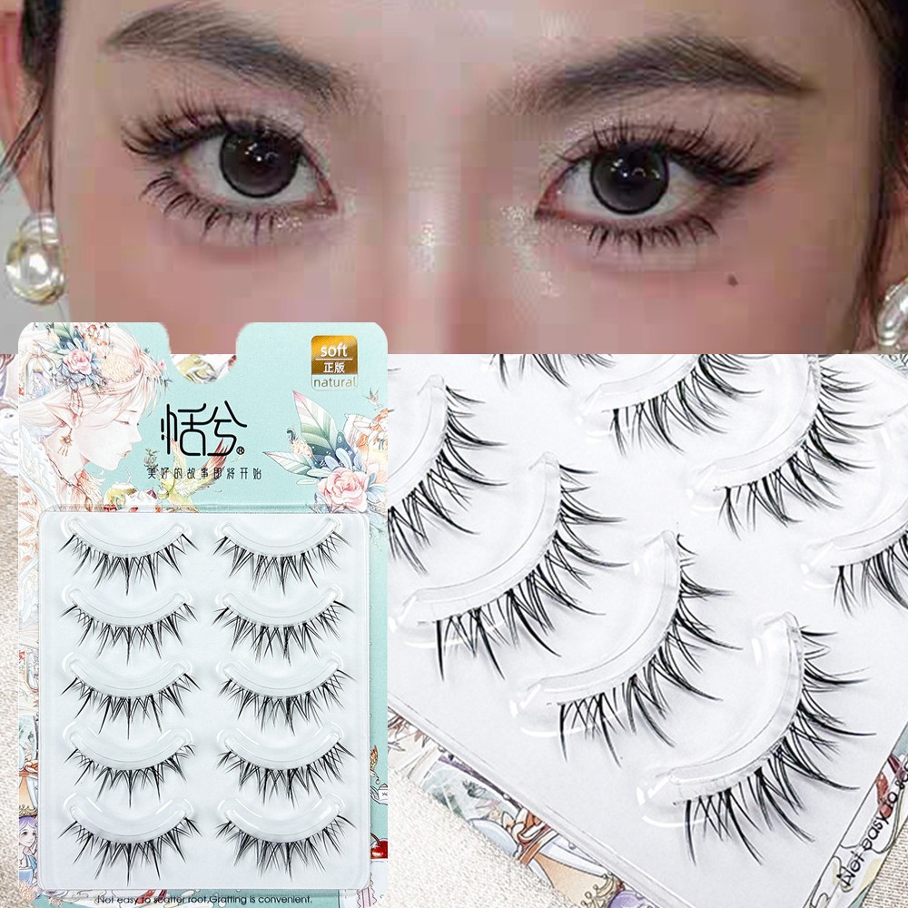 Makeup False Eyelashes for Dating & Parties - 12mm Natural Dense Lashes