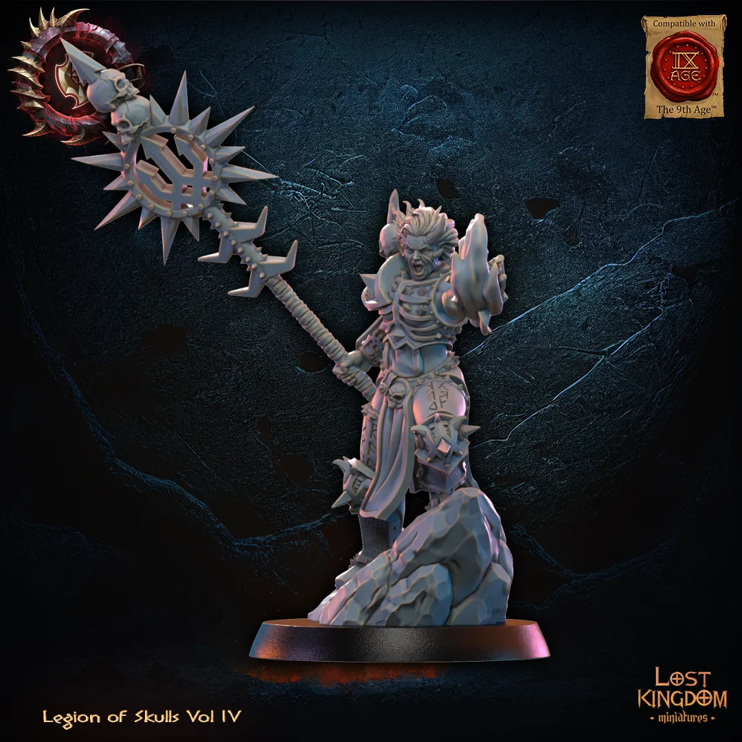 Skull Chosen Sorceress - 28-32mm Legion Of Skulls - Resin Tabletop Miniature